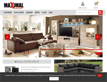 Tablet Screenshot of maximal-moebel.de